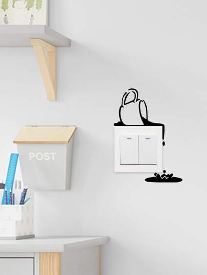Coffee Pattern Switch Wall Sticker