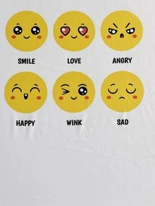 Boys Expression & Letter Graphic Tee - White - View 3