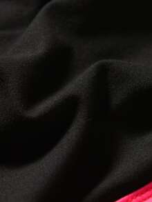 Toddler Girls 2pcs Contrast Binding Shorts - Black - View 6