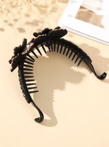 1个镶钻花朵发爪夹（水钻颜色随机），女士度假装扮，发饰 - 彩色 - 查看 3