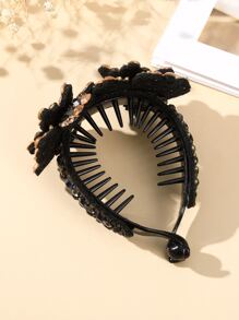 1个镶钻花朵发爪夹（水钻颜色随机），女士度假装扮，发饰 - 彩色 - 查看 4