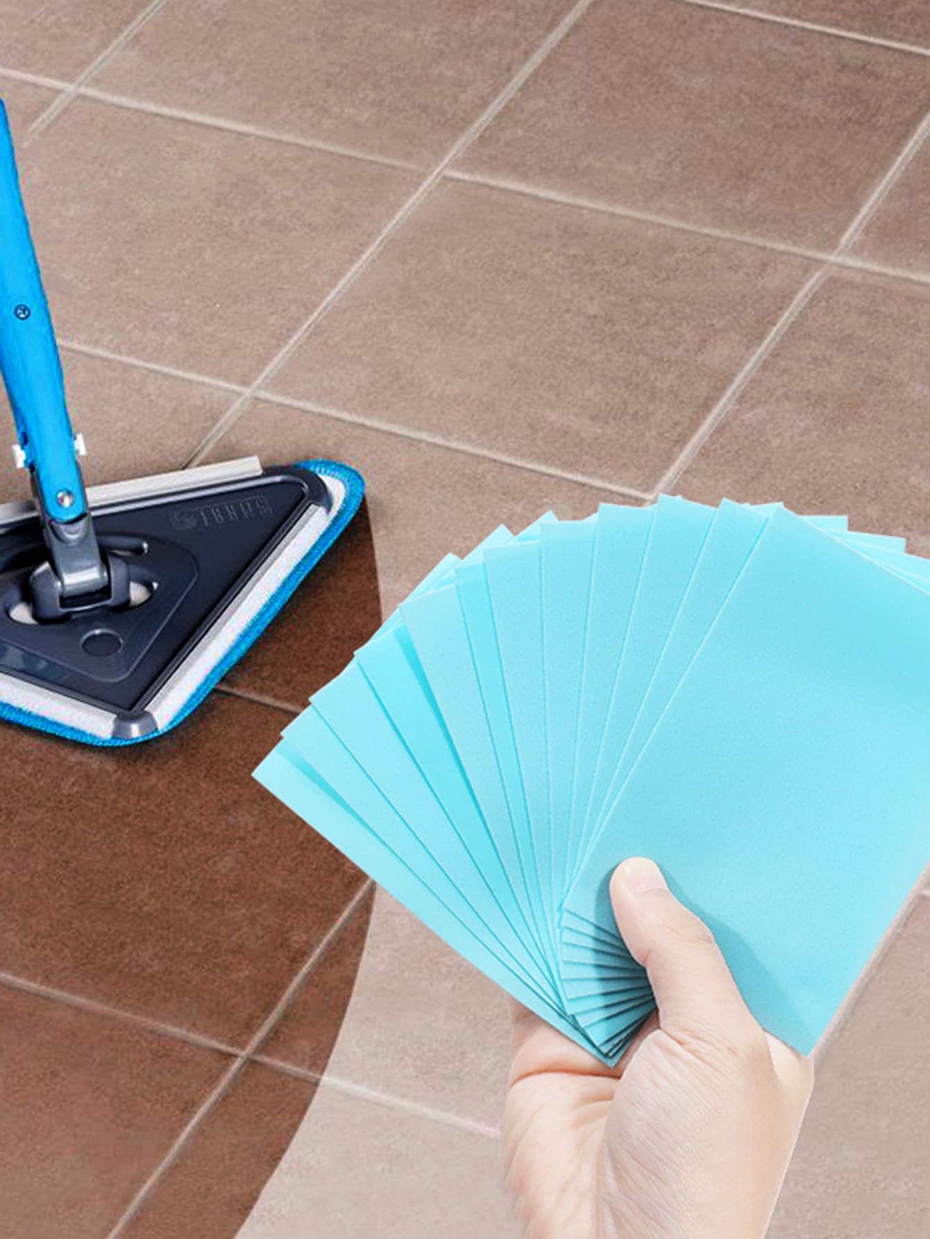 30入組地板清潔片 - 藍色 - 查看 1