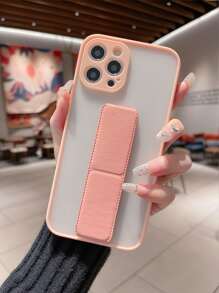 帶腕帶支架素色手機殼 - 珊瑚橙 - 查看 1