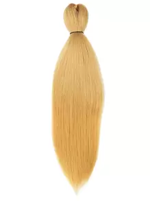 Trước Kéo Dài Bện Tóc 26 Inch Chuyên Nghiệp Mềm Yaki Bện Tóc Xoắn Bím Tóc Cài Đặt Nước Nóng Tổng Hợp Móc Tóc - Rượu sâm banh - Xem 1