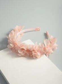 Girls Fabric Flower Decor Headband
