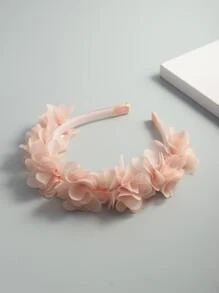 Girls Fabric Flower Decor Headband