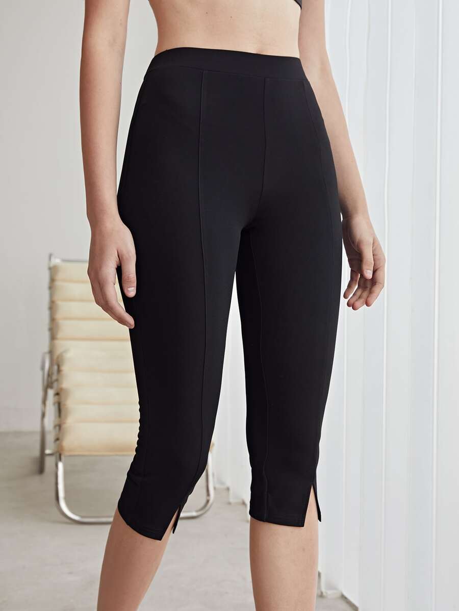 MOTF PREMIUM SEAM M-SLIT CAPRIS LEGGINGS - Black - View 1