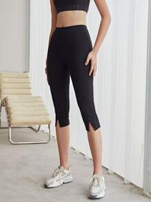 MOTF PREMIUM SEAM M-SLIT CAPRIS LEGGINGS - Black - View 5