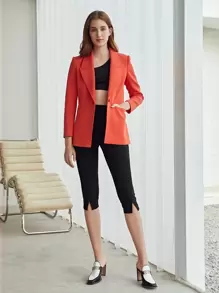 SHEIN Cut-Out No Show Sports Bra - Black - View 10