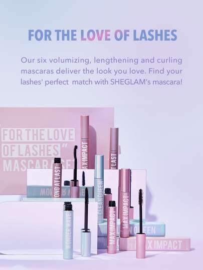 SHEGLAM Max Impact ماسكرا للحجم القصوى ماسكرا ماركة تجميل ومكياج للنساء والفتيات