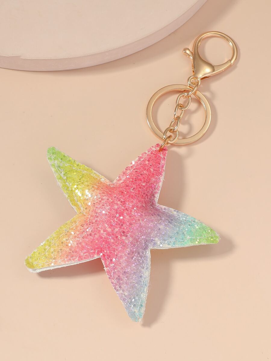 Llavero de colores estrella de mar - Multicolor - Ver 1
