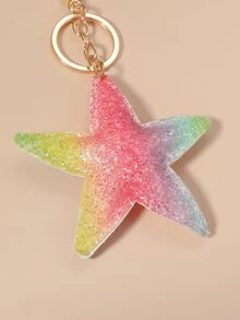 Llavero de colores estrella de mar - Multicolor - Ver 3