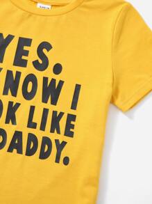 SHEIN Leap Crew Chàng trai trẻ Đồ họa Khẩu hiệu Bộ áo Tee & quần nỉ - Nhiều màu - Xem 4