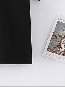 Toddler Boys Dinosaur Print Tee - Black - View 5