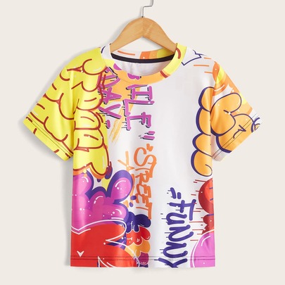 Boys Letter Graphic Tee
