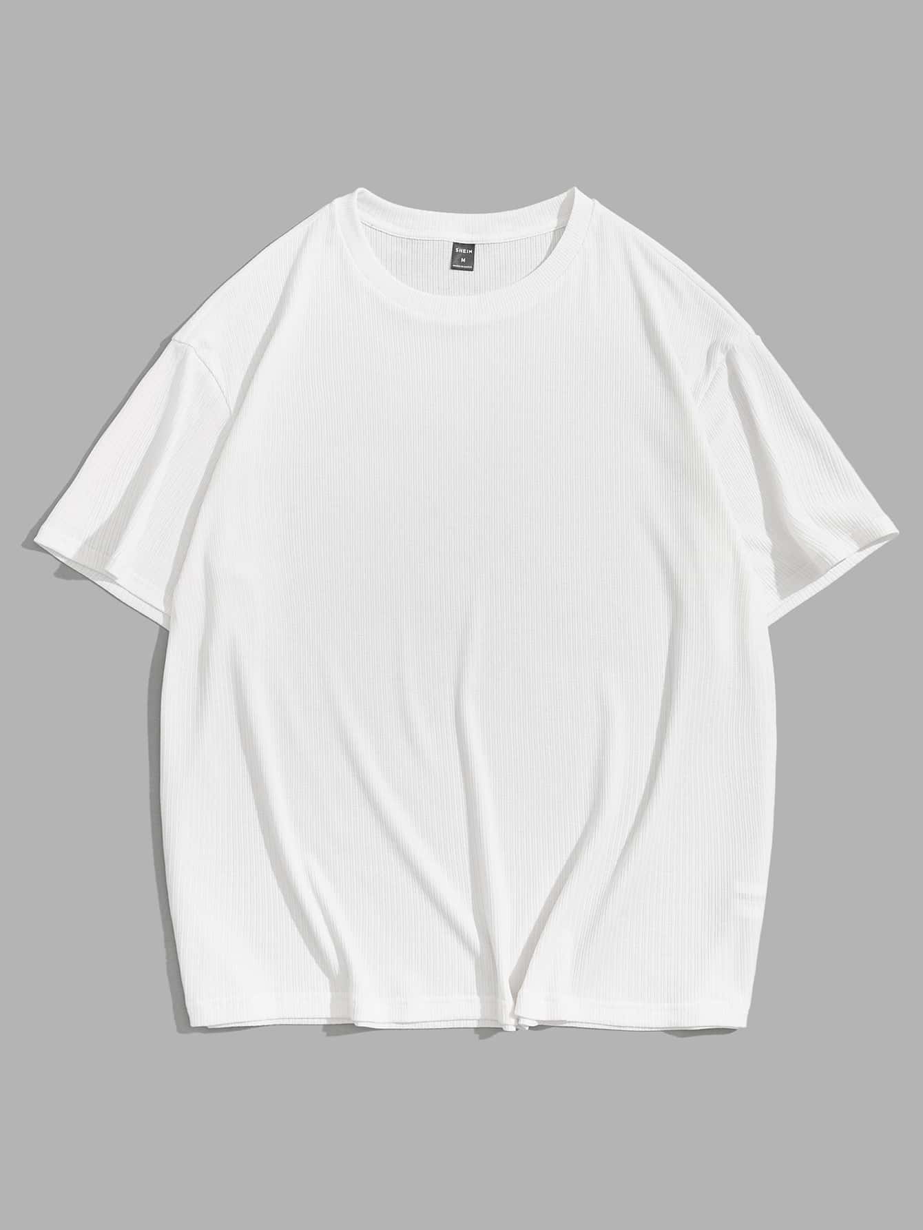 Manfinity Tops Nam màu trơn Giải trí - trắng - Xem 1