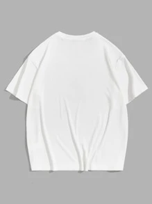 Manfinity Tops Nam màu trơn Giải trí - trắng - Xem 2