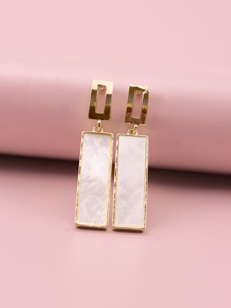 極簡風格幾何耳墜