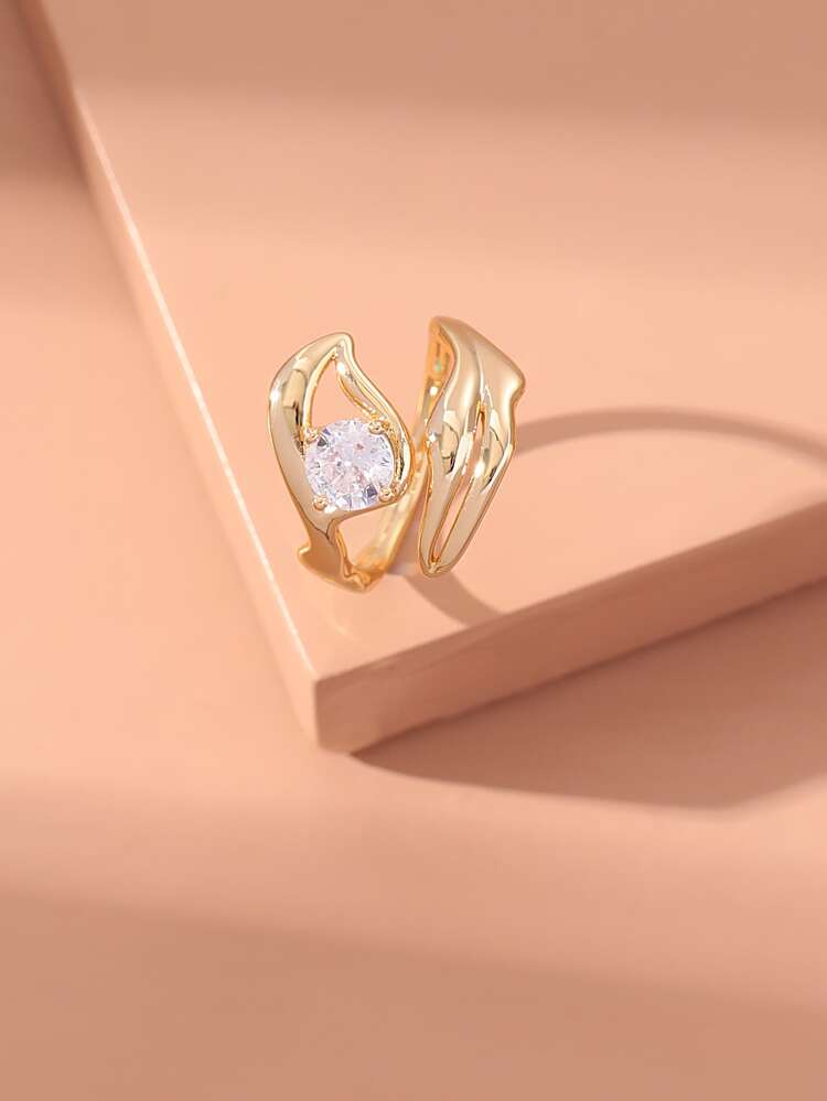 Cubic Zirconia Decor Ring