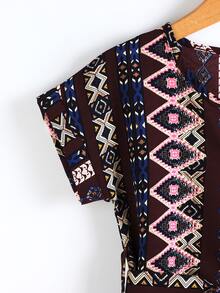 Đầm bé gái Thắt lưng Hình học Giải trí - Nhiều màu - Xem 3