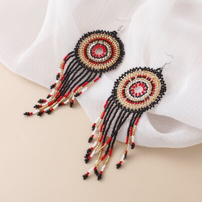 Beaded Drop Earrings