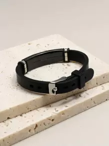 時尚流行男士不銹鋼手鍊，適合珠寶禮物和時尚外觀