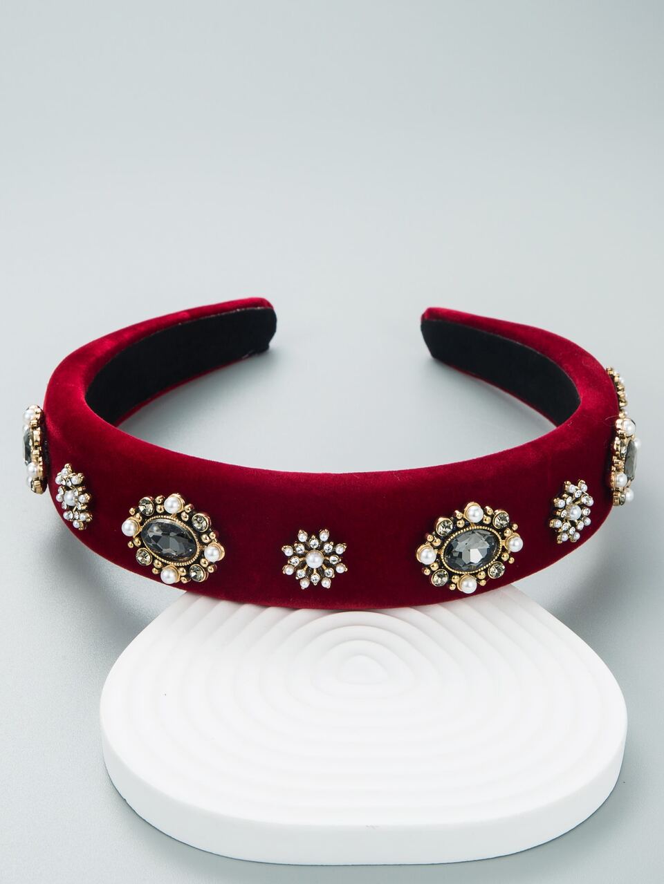 Faux Pearl Decor Headband Royal Tiaras