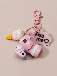 相機墜飾鑰匙圈 - 彩色 - 查看 1