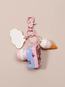 相機墜飾鑰匙圈 - 彩色 - 查看 2