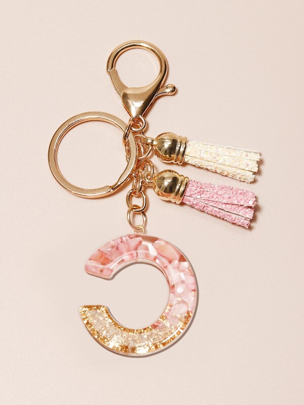 Letter Charm Keychain SHEIN USA