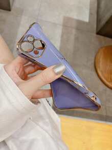 Deer & Slogan Graphic Phone Case Compatible With IPhone 11,IPhone 13,IPhone 14 Pro Max - Purple - View 4