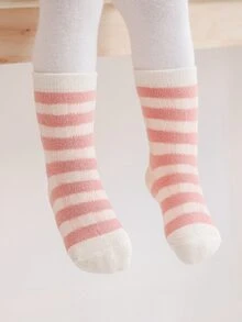 嬰兒3雙花卉圖案中筒襪 - 彩色 - 查看 4
