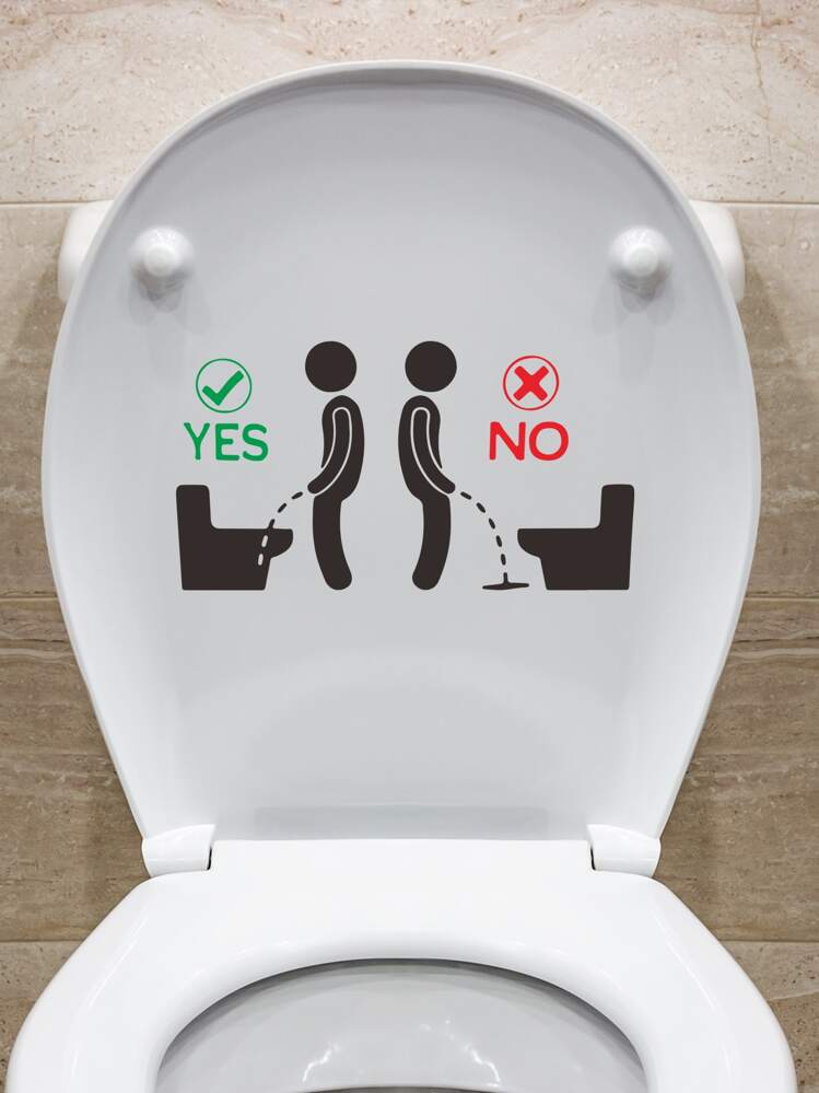 1 miếng dán nắp bồn cầu hình trừu tượng, nhãn dán, decal dán tường, decal vinyl trang trí nhà cửa, vật dụng trang trí mùa xuân làm mới ngôi nhà của bạn, nhãn dán trang trí Rama - Nhiều màu - Xem 4