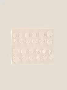 Nail Nina Mùa Hè Sẵn Sàng Đen Mờ Chân J-67 Miếng Dán Móng Tay Cho Cô Dâu, 24 Miếng Ấn Vào Móng Tay Đồ Dùng Làm Móng - màu đen - Xem 3