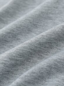 SHEIN Đầm bé gái Tim Lá thư Giải trí - Xám - Xem 6