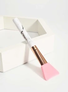 乾淨矽膠面膜刷1入組面部護理DIY泥應用護膚工具 - 粉色 - 查看 2