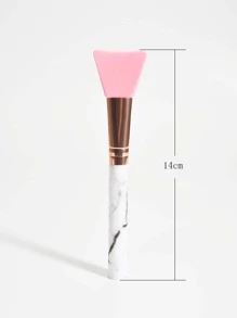 乾淨矽膠面膜刷1入組面部護理DIY泥應用護膚工具 - 粉色 - 查看 3