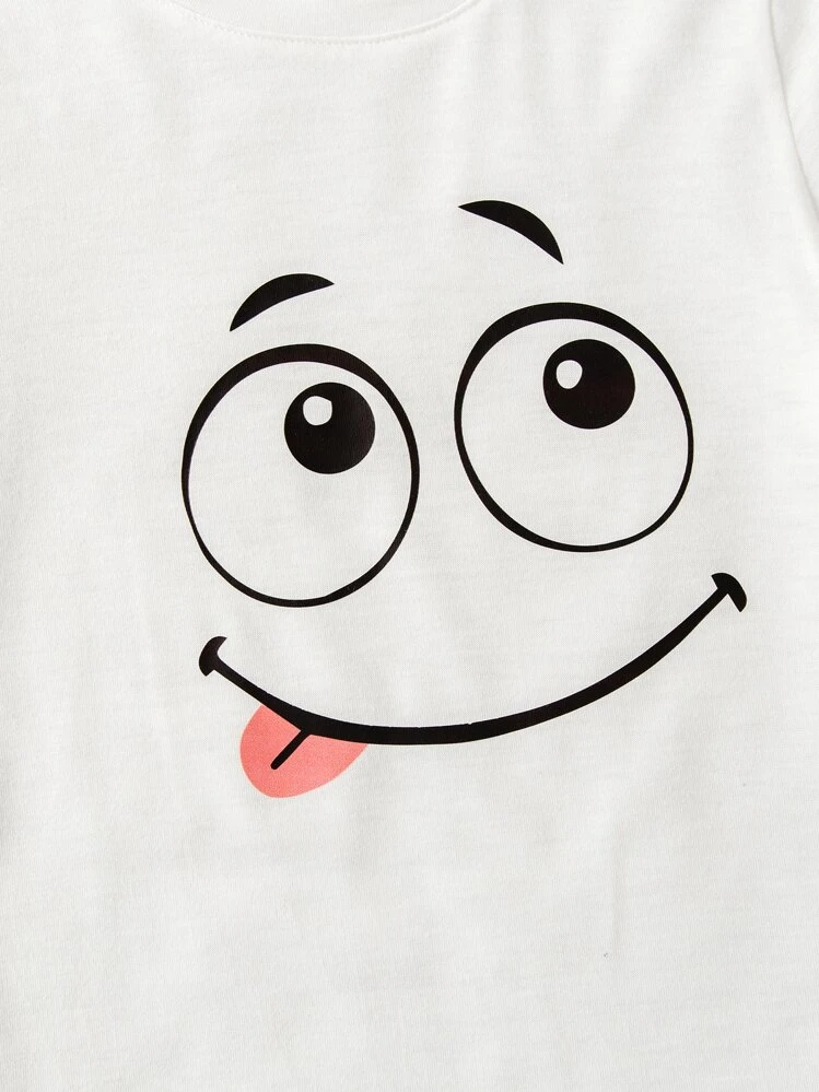 Niños Camiseta con estampado de dibujos animados - Blanco - Añade 3