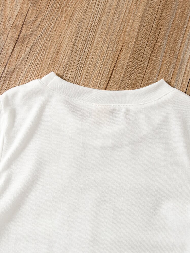 Niños Camiseta con estampado de dibujos animados - Blanco - Añade 4