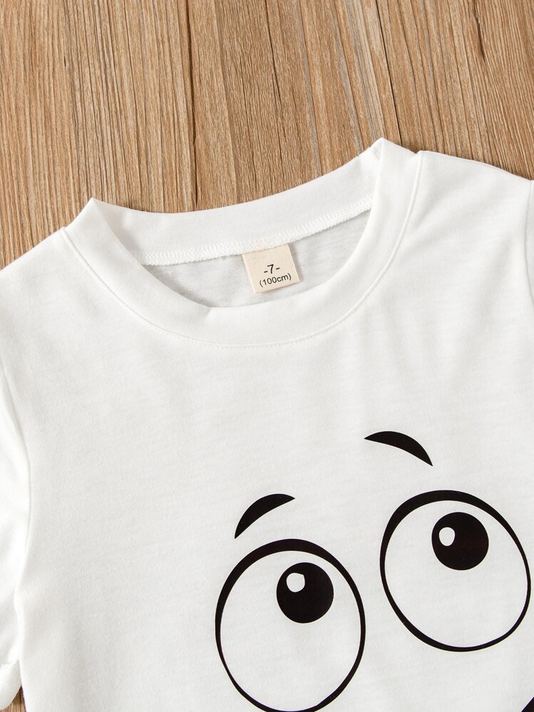 Niños Camiseta con estampado de dibujos animados - Blanco - Añade 5