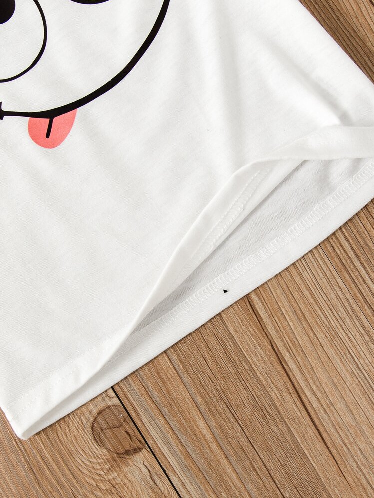 Niños Camiseta con estampado de dibujos animados - Blanco - Añade 7