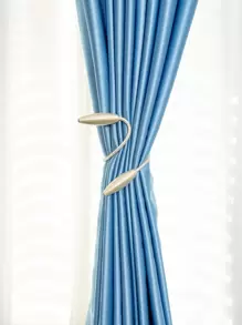 1pc Twist Design Curtain Tie Back, Gold Curtain Holdback For Home Decor - Gold - View 7