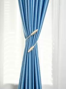 1pc Twist Design Curtain Tie Back, Gold Curtain Holdback For Home Decor - Gold - View 9