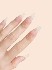 SHEIN BASIC LIVING 180pcs Clear Fake Nail - Clear - View 5