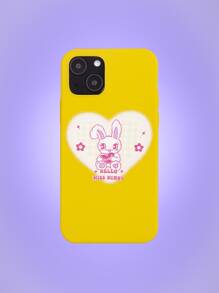 Sweetness Cartoon Rabbit Print Phone Case - Multicolor - View 1