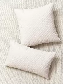 1入組素色靠墊套不附帶墊芯 - 白色 - 查看 1