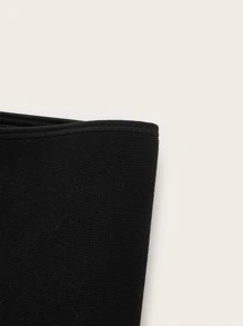 Corsé debajo del pecho simple con cremallera delantera - Negro - Ver 4