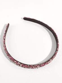 Rhinestone & Faux Pearl Decor Headband Elegant Tiaras - Multicolor - View 2