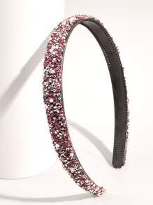 Rhinestone & Faux Pearl Decor Headband Elegant Tiaras - Multicolor - View 3