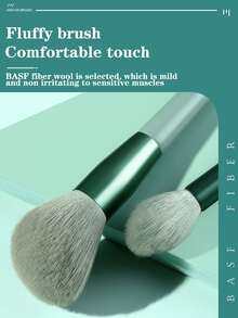 Bộ cọ trang điểm 8 món kèm túi đựng, Bộ cọ, Bộ cọ trang điểm, Bộ cọ trang điểm, Bộ trang điểm hoàn chỉnh, Bộ cọ trang điểm, Bộ trang điểm hoàn chỉnh, Bộ cọ, Bộ cọ trang điểm, Bộ quà tặng trang điểm, Bộ - màu xanh lá - Xem 3